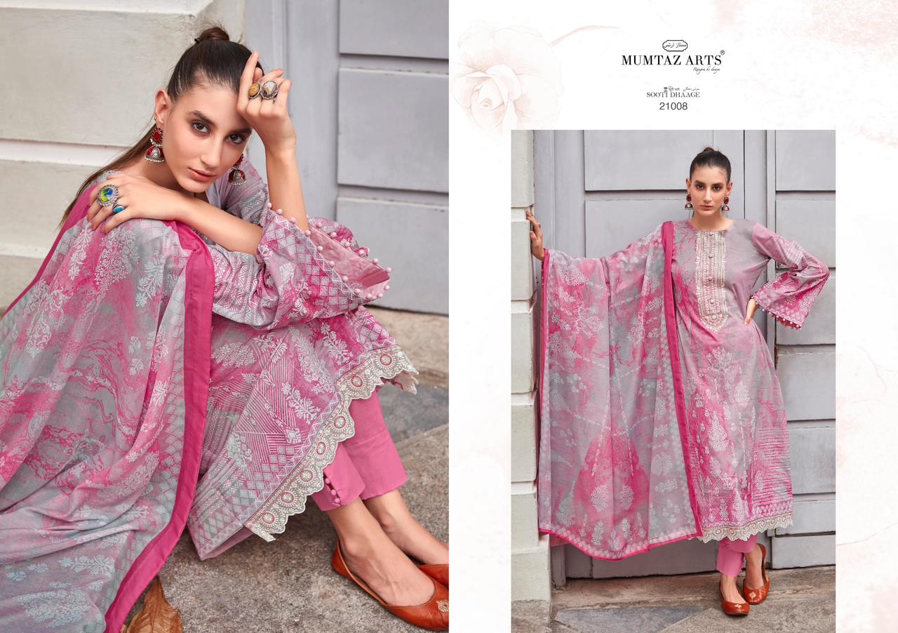 Mumtaz Sooti Dhaage Casual Wear Wholesale Dress Material Catalog